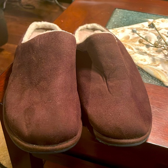 Dr. Comfort Brown Slip On Lounge Shoes Mens Size 12 - Picture 4 of 11